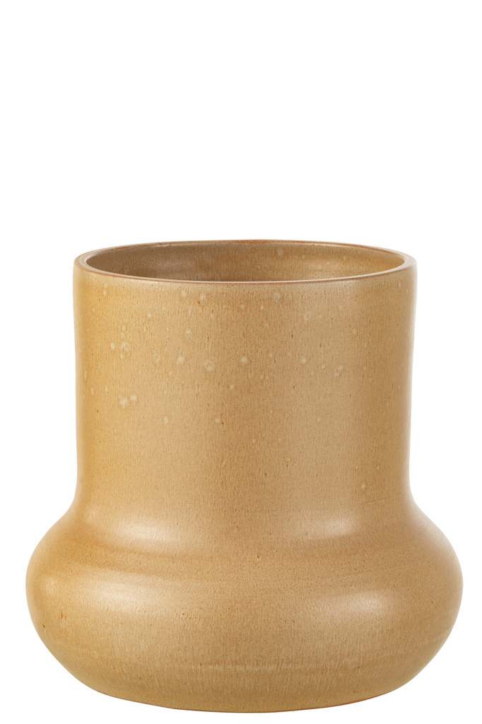 J-LINE FLOWERPOT ORGANIC CERAMIC BEIGE LARGE