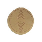 J-LINE POEF CYLINDER ETNISCHE PATRONEN KATOEN ZAND