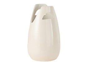 J-LINE VAAS HANDVAT KERAMIEK WIT LARGE