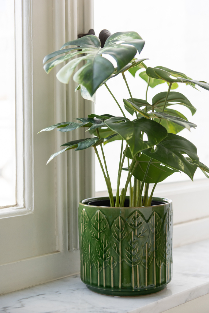 J-LINE MONSTERA IN POT – KUNSTPLANT GROEN