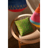 J-LINE KUSSEN PATROONSTOF – KATOEN/POLYESTER – GROEN/BLAUW – SET VAN 2 – 45 CM