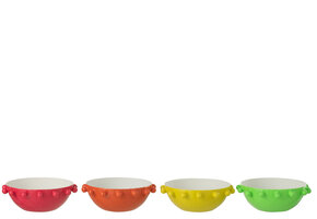 J-LINE BOWL ROUND IRON MIX – SET VAN 4 STUKS