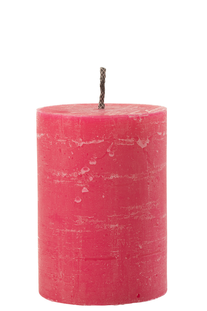 J-LINE OUTDOOR CANDLE PILLAR PARAFFIN PINK MEDIUM 95H