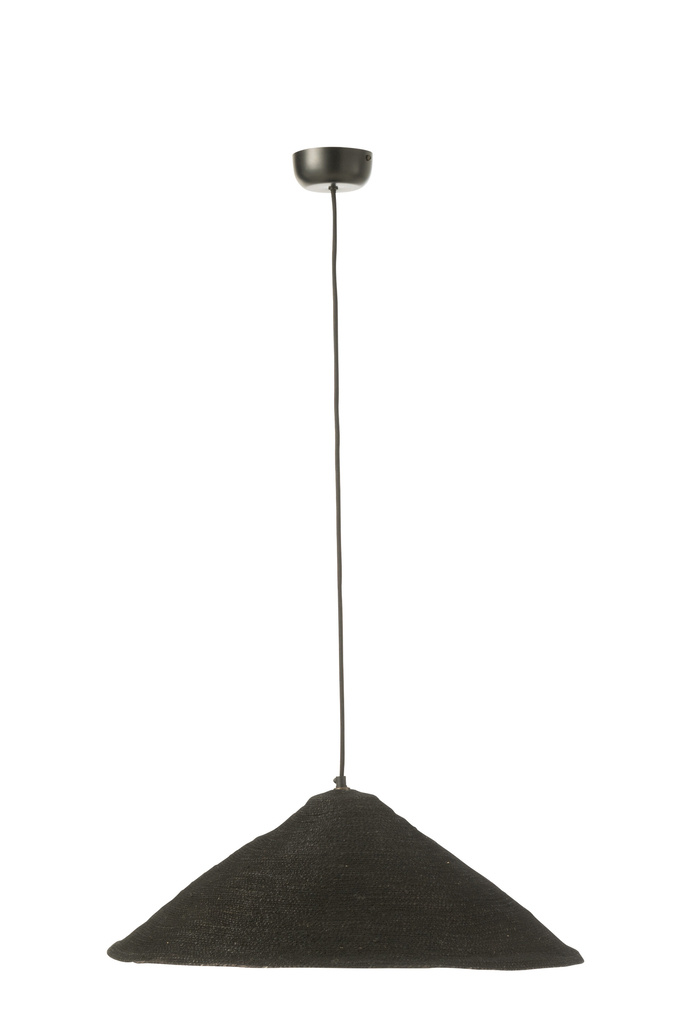 J-LINE HANGING LAMP HAT MOONJ GRASS BLACK SMALL