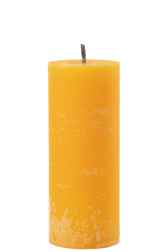 J-LINE OUTDOOR CANDLE PILLAR PARAFFIN YELLOW LARGE - 45HOURS
