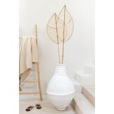 J-LINE POT LAXMI PAPER MACHE WHITE