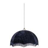 J-LINE HANGING LAMP VELVET/COTTON PURPLE LARGE