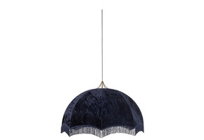 J-LINE HANGING LAMP VELVET/COTTON PURPLE LARGE