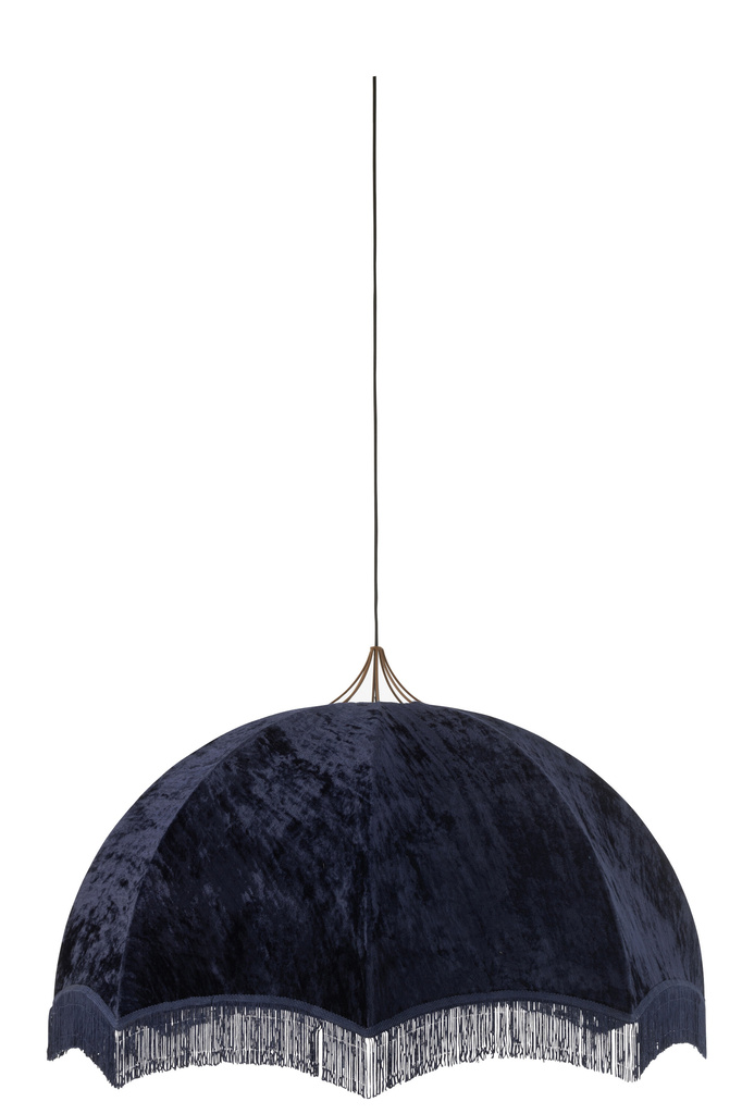 J-LINE HANGING LAMP VELVET/COTTON PURPLE LARGE