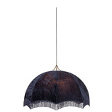 J-LINE HANGING LAMP VELVET/COTTON PURPLE LARGE