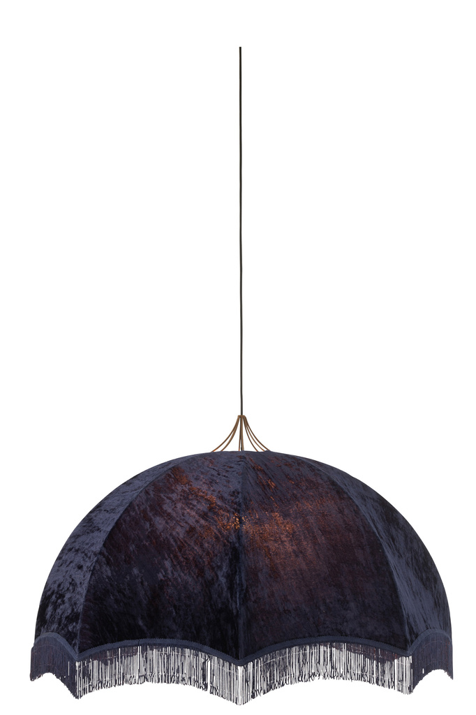 J-LINE HANGING LAMP VELVET/COTTON PURPLE LARGE