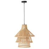 J-LINE HANGING LAMP LAYERS BAMBOO NATURAL LARGE