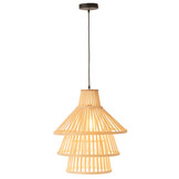 J-LINE HANGING LAMP LAYERS BAMBOO NATURAL LARGE