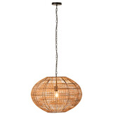 J-LINE HANGING LAMP RATTAN/METAL BROWN/BLACK LARGE