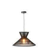 J-LINE HANGLAMP LAYERS BAMBOE ZWART SMALL