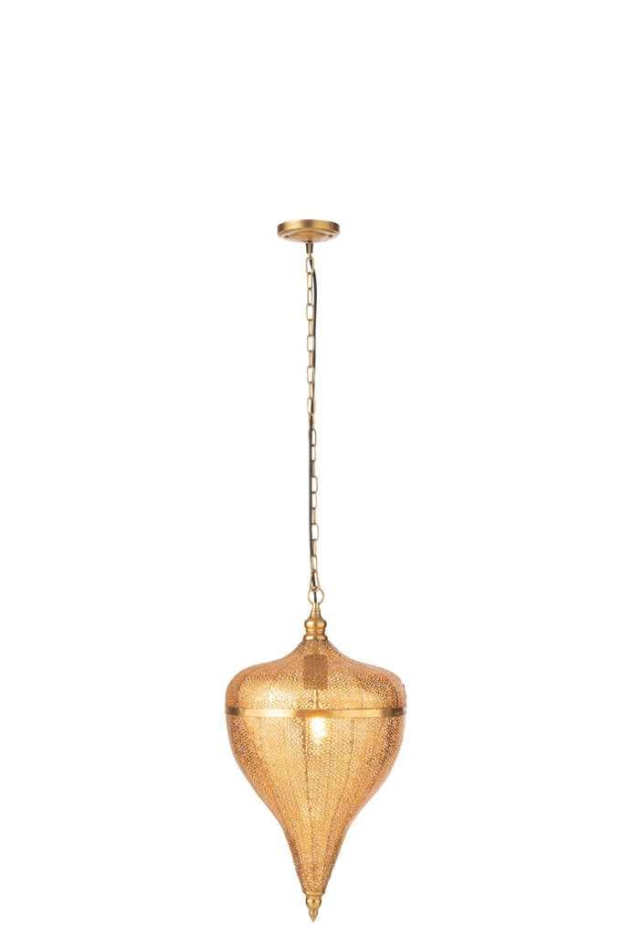 J-LINE HANGLAMP DROP METAAL GOUD LARGE