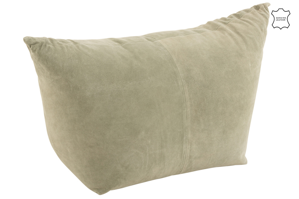 J-LINE POEF AVA LAAG LEDER GROEN