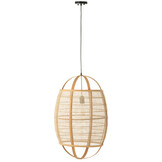 J-LINE HANGLAMP ION LINNEN/BAMBOE NATUREL LARGE