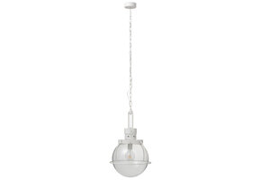 J-LINE HANGLAMP BALL GLAS/METAAL WIT