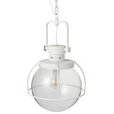 J-LINE HANGLAMP BALL GLAS/METAAL WIT