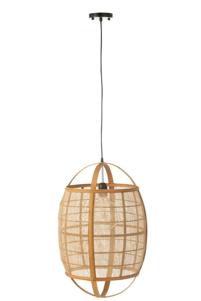 J-LINE HANGLAMP ION LINNEN/BAMBOE NATUREL SMALL