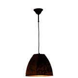 J-LINE HANGLAMP COW FUR/METAAL ZWART/WIT