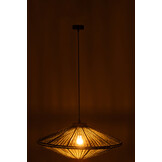 J-LINE HANGLAMP OVNI IJZER/JUTE GROEN MEDIUM
