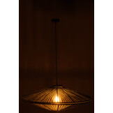 J-LINE HANGLAMP OVNI IJZER/JUTE GROEN LARGE