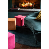 J-LINE POEF KUBUS FLUWEEL FELROZE