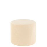 J-LINE POEF RIBFLUWEEL CRÈME