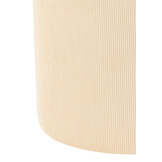 J-LINE POEF RIBFLUWEEL CRÈME