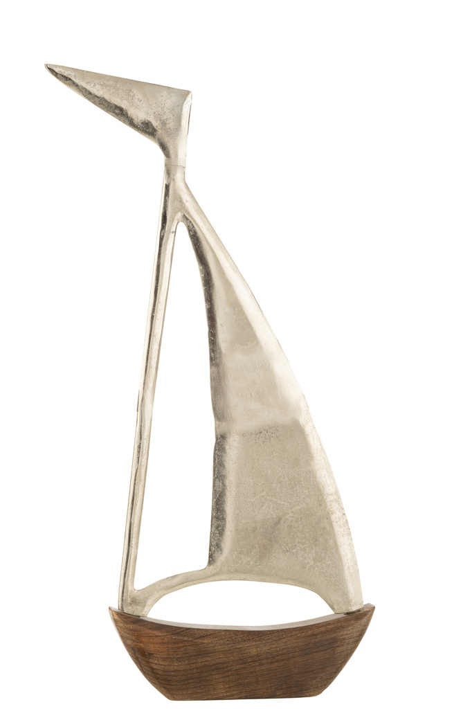 J-LINE BOOT ALUMINIUM/MANGO ZILVER/NATUUR LARGE