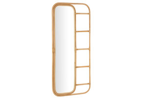J-LINE SPIEGEL-LADDER RATTAN NATUREL