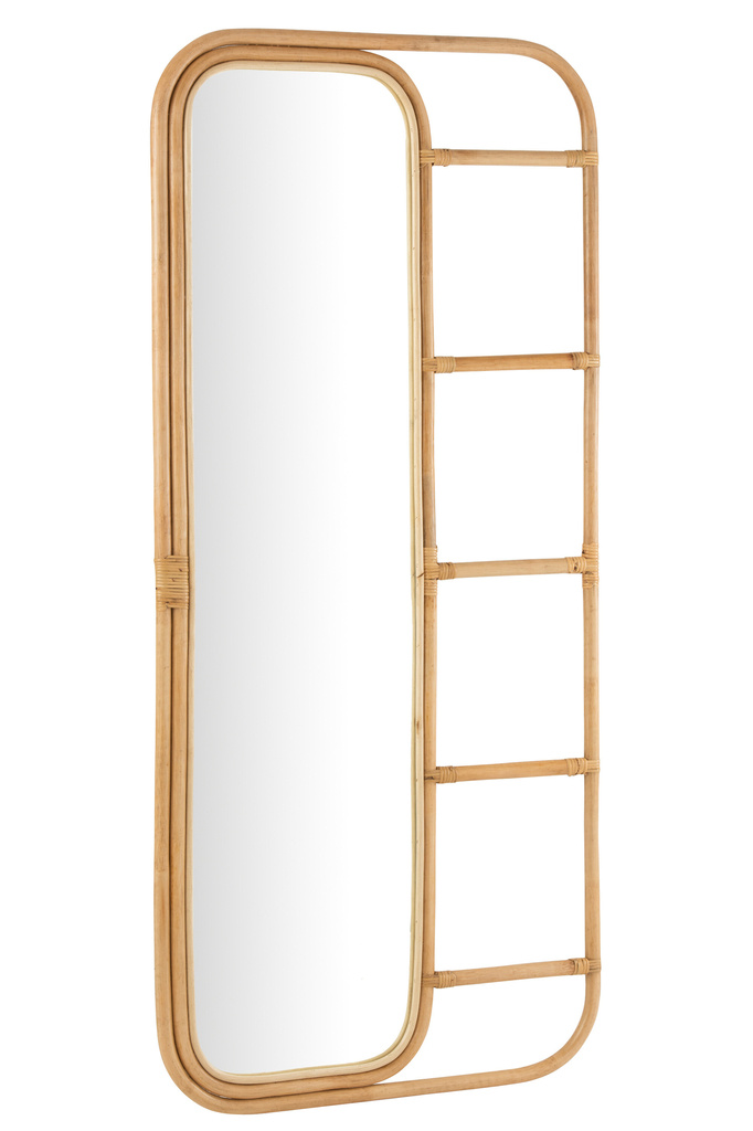 J-LINE SPIEGEL-LADDER RATTAN NATUREL