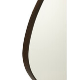 J-LINE HANGENDE SPIEGEL ABSTRACT MIRROR/MDF DARK BROWN LARGE