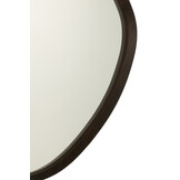 J-LINE HANGENDE SPIEGEL ABSTRACT MIRROR/MDF DARK BROWN LARGE