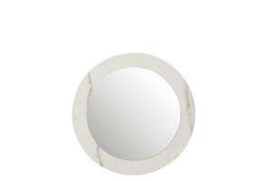 J-LINE SPIEGEL MARBLE MDF/GLAS WIT KLEIN