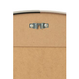 J-LINE RONDE SPIEGEL METAAL/HOUT ZWART LARGE