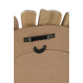 J-LINE SPIEGEL VACAY HOUT WIT KLEIN