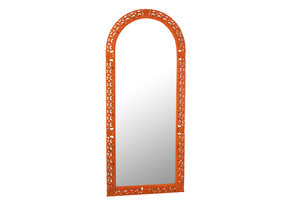 J-LINE SPIEGEL CARVED MUMBAI MANGO HOUT MIX