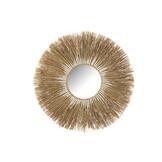 J-LINE SPIEGEL MELISSA STRO NATUREL/WIT LARGE