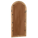 J-LINE SPIEGEL CARVED MUMBAI MANGO HOUT MIX