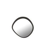 J-LINE RONDE WANDSPIEGEL METAAL/GLAS ZWART SMALL