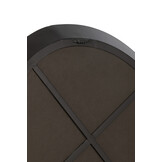 J-LINE RONDE WANDSPIEGEL METAAL/GLAS ZWART SMALL