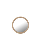 J-LINE WANDSPIEGEL ROND ROTAN/GLAS NATUUR SMALL