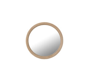 J-LINE WANDSPIEGEL ROND ROTAN/GLAS NATUUR SMALL