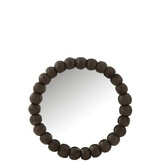 J-LINE SPIEGEL BALLS – HOUT ZWART 80×80 CM