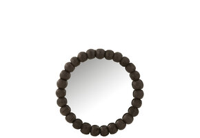 J-LINE SPIEGEL BALLS – HOUT ZWART 80×80 CM