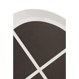 J-LINE WANDSPIEGEL ROND METAAL/GLAS WIT SMALL