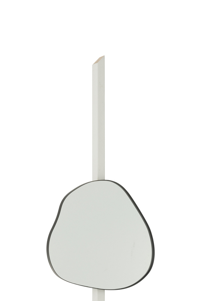 J-LINE WANDSPIEGEL EXTREMA IJZER/GLAS ZWART MEDIUM